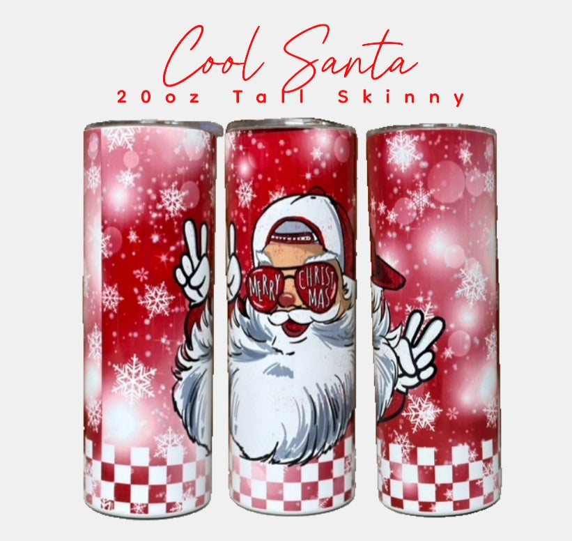 COOL SANTA - 20oz Tall Skinny Tumbler